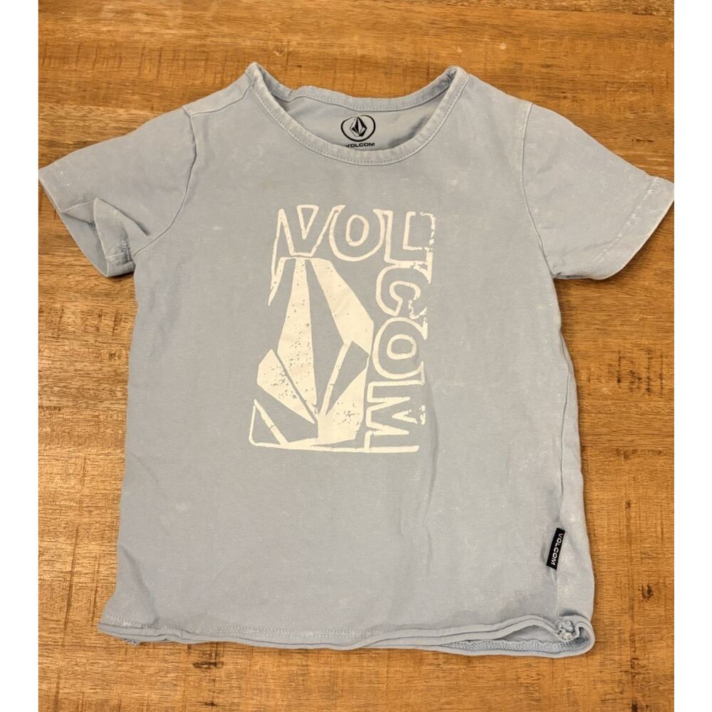 Kids Size 2T Volcom, Blue T-Shirt, Short Sleeves